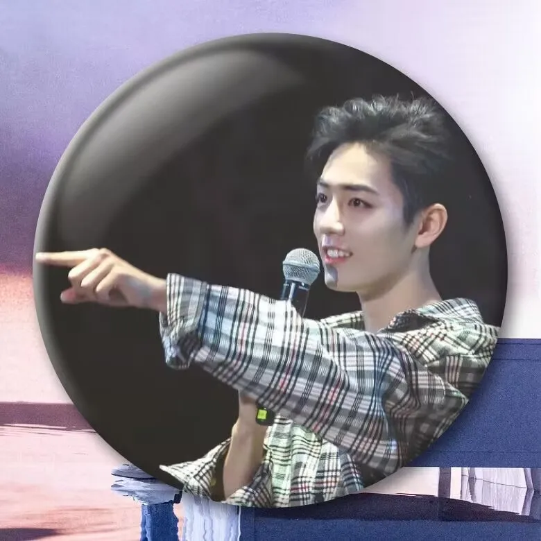 Insignias de impacto de Xiao Zhan, mercancía de estrellas, soporte de estrellas, broches de hojalata, mochilas escolares, ropa, colgantes, regalos, amigos