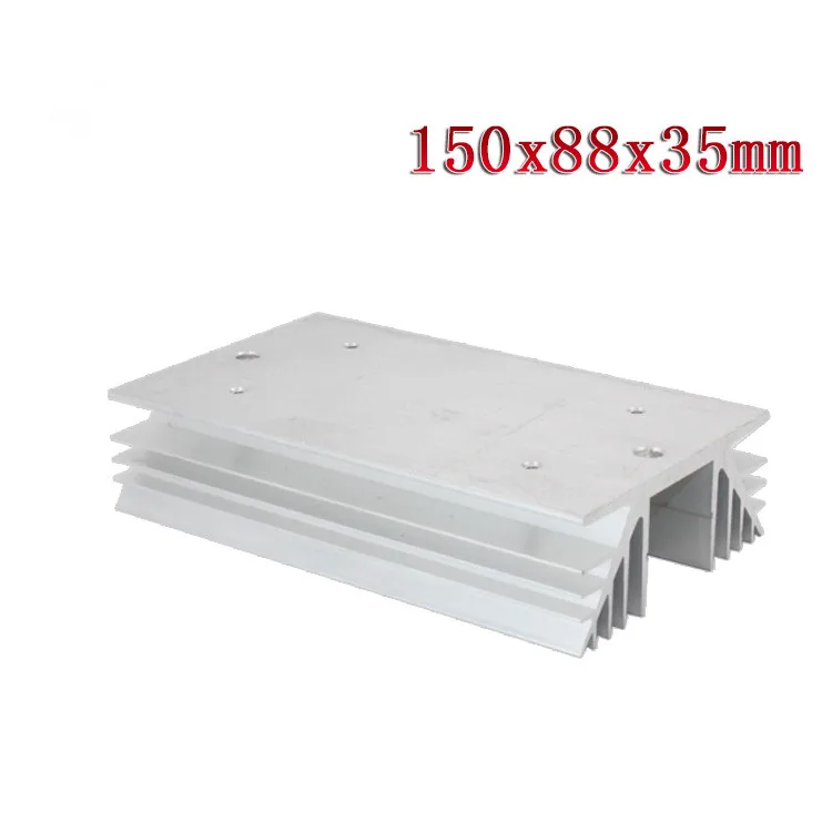 

1Pc Aluminum Heat Sink for Solid State Relay SSR Heat Dissipation Three 3 Phase 150 x 88 x 35mm