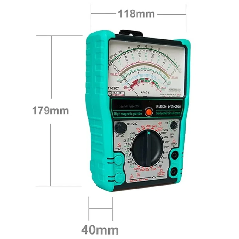 JINLI MT-2207 Pointer Multimeter High Precision Anti-Burn Electrical Tester