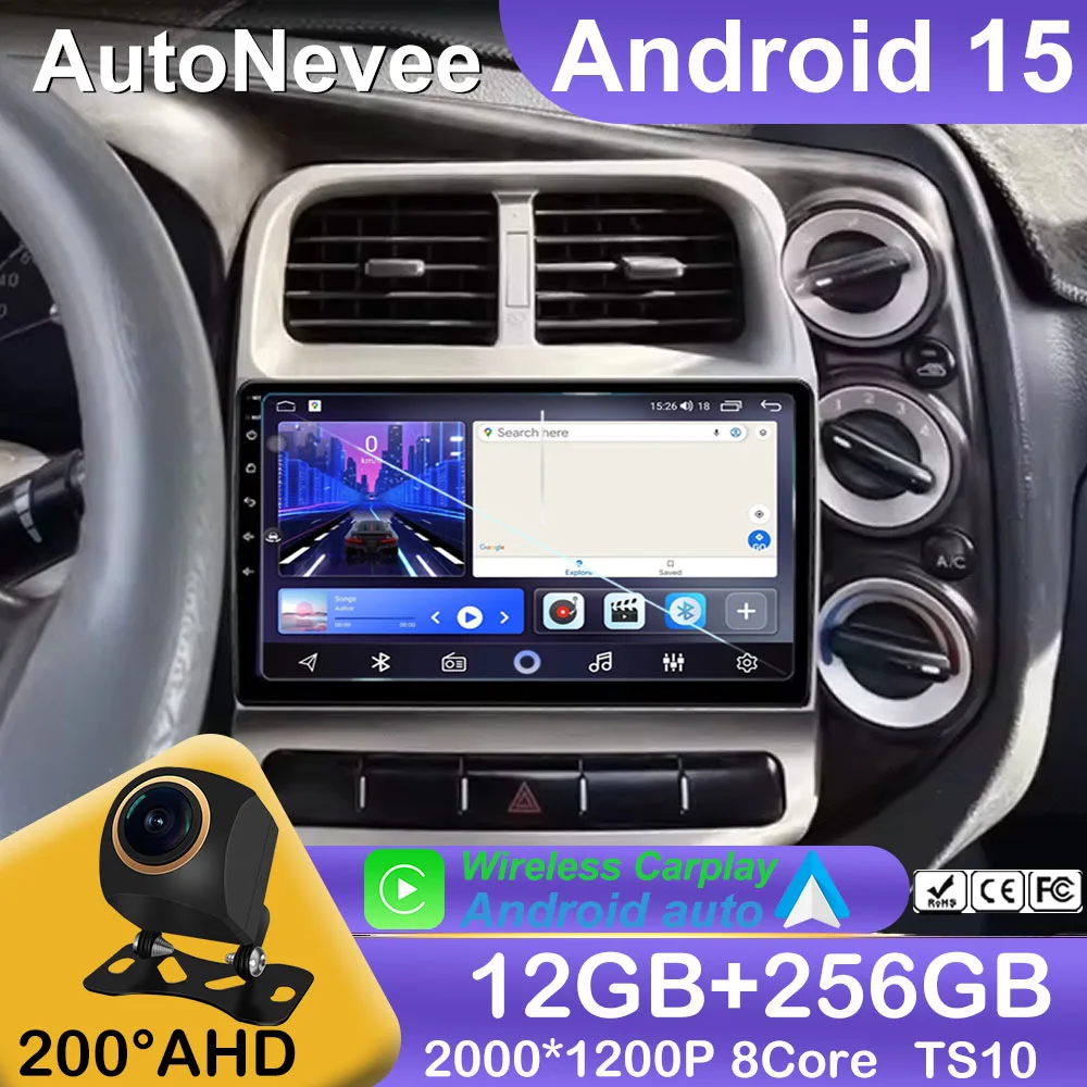8 core Wireless Android 15 Carplay For Kia Bongo 3 2004-2012 Car Multimedia Video Player Bluetooth 5G Wifi Touch Screen Display