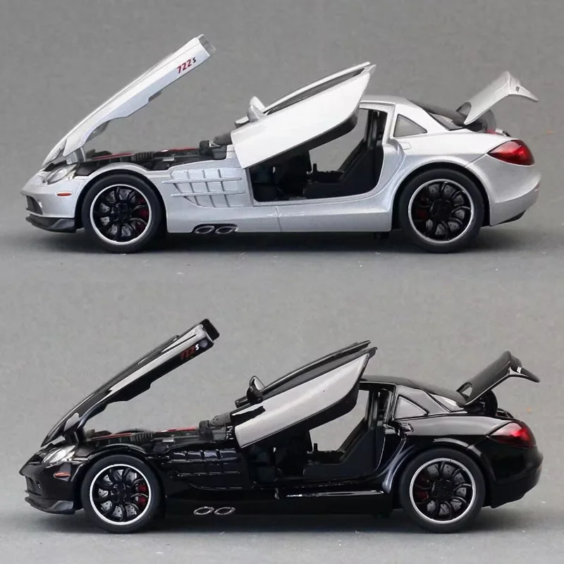 1:32 SLR 722S Edition Alloy Sports Car Model Diecast Metal Classic Racing Car Vehicle Model Simulation Sound Light Kids Toy Gift
