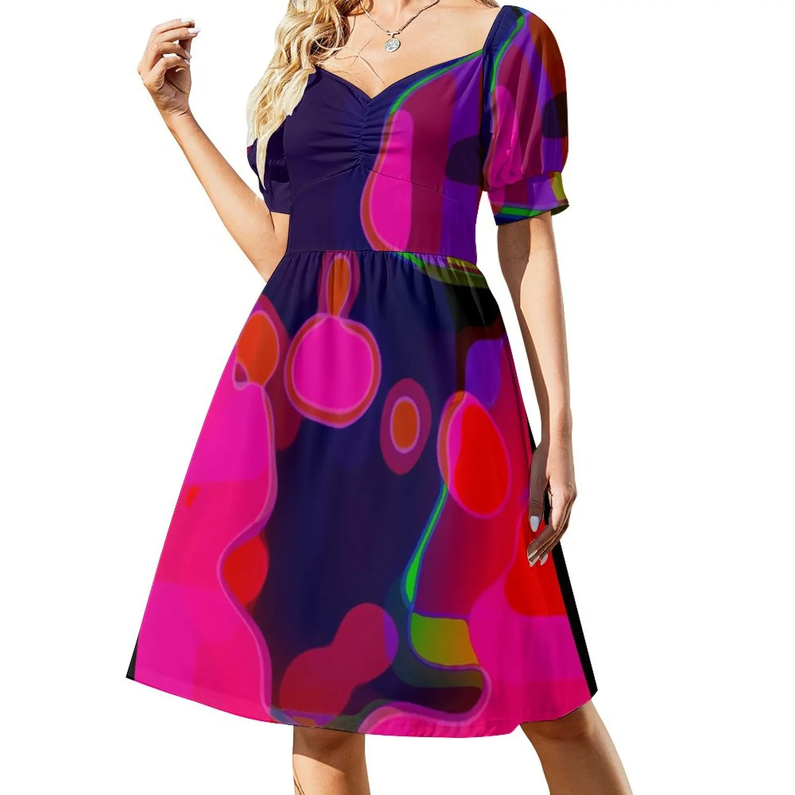 

Viral universe flow - abstract landscape Short-Sleeved Dress african dresses for woman dress women summer