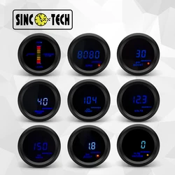 52mm SincoTech 611 Series Car Motor Gauge Automobile RPM Water Temperture Oil Pressure Boost/Turbo Voltage Meter