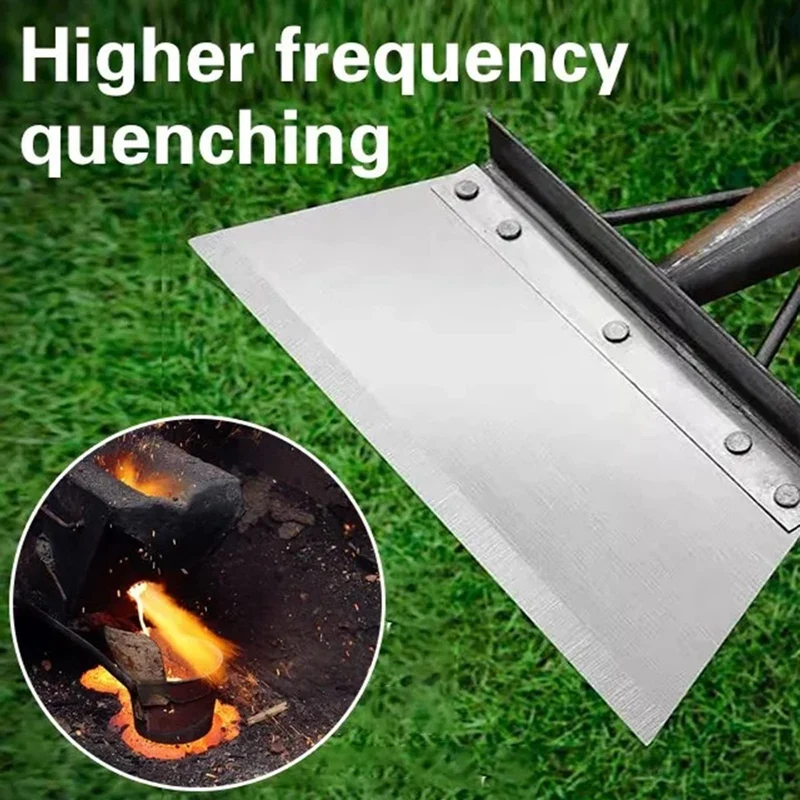 

Cleaning Shovel, Square Garden Spade Shovel Manganese Steel Flat Shovel Not Include Pole,Lawn Edging&Weed Removal Durable