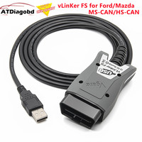2022 Vgate vLinker FS ELM327 For Fo-rd/Maz/-da FORScan HS/MS-CAN ELM 327 OBD 2 OBD2 Car Diagnostic Scanner Interface Tools OBDII