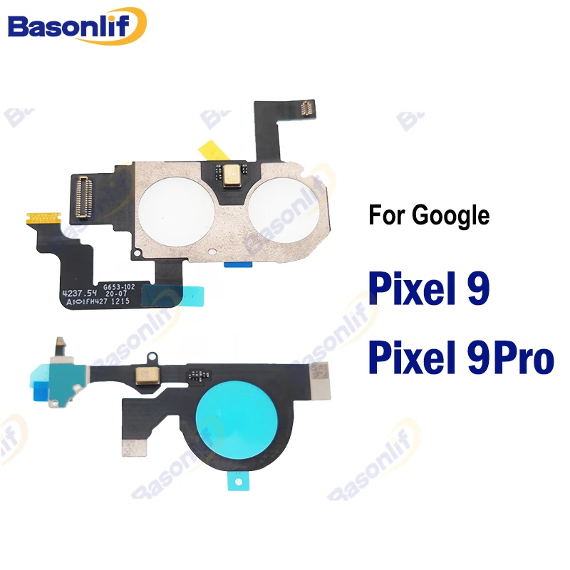 

Basonlif For Google Pixel 9 9Pro Noise Reduction Mic Microphone Flash Light Sensor Flex Cable Replacement Parts