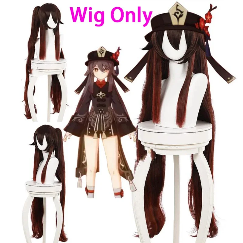 Game Genshin Impact Hutao Cosplay Costume Uniform Wig Cosplay Anime Game Hu Tao Chinese Style Halloween Costumes For Women Anime