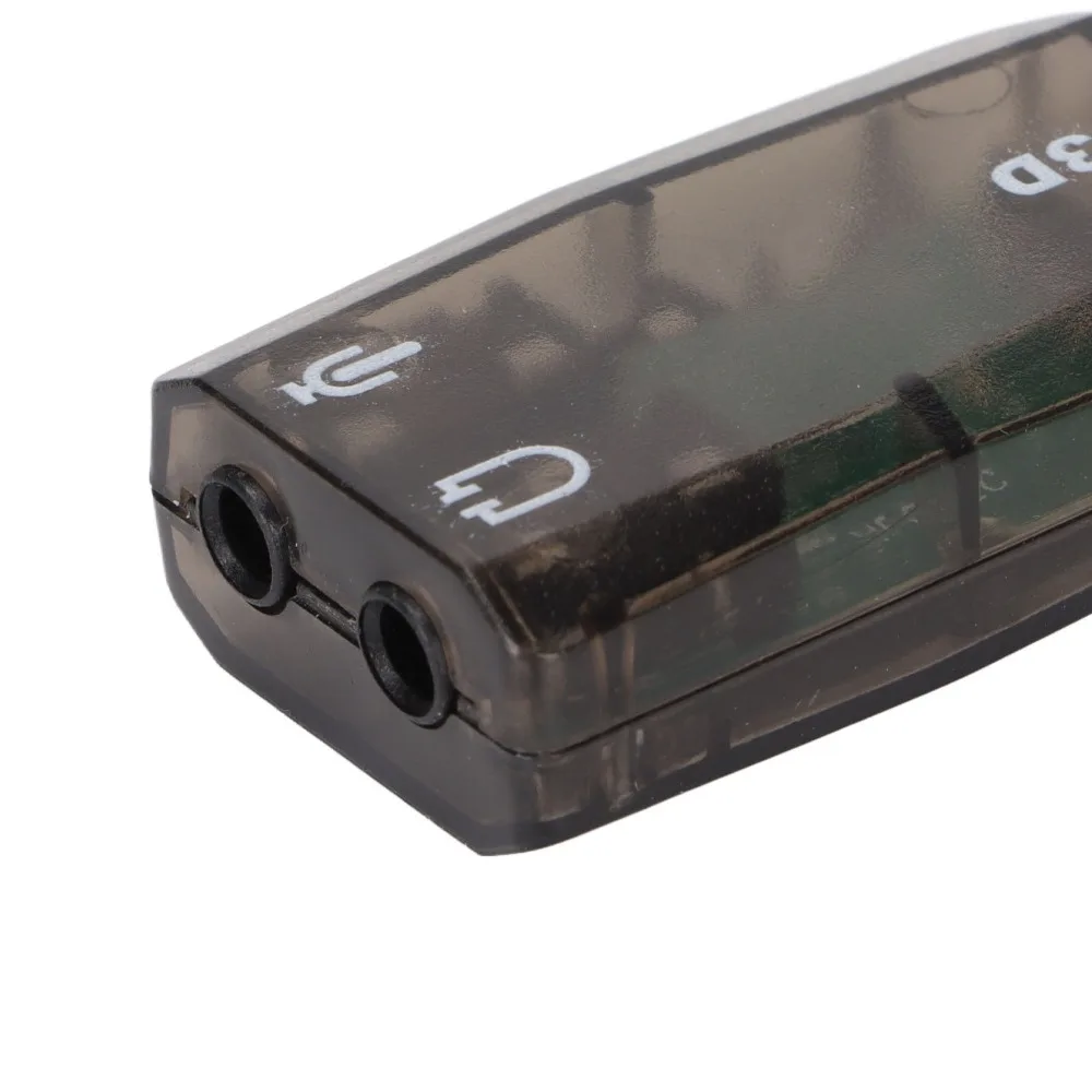 3.5mm Headphone Microphone Jacks USB Sound Card Plug and Play External Sound Adapter Stereo Sound Card for Windows PC