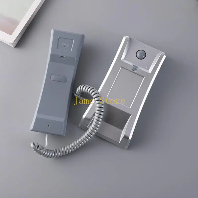 LX0B Wall Phone with Cord Desktop Corded Landline Telephone Wall Mount Corded Phone for Home Hotel Bathroom School Office