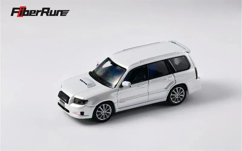 Fiber Run 1:64 Forester Mk2 SG9 Modello di veicolo da collezione pressofuso blu/argento