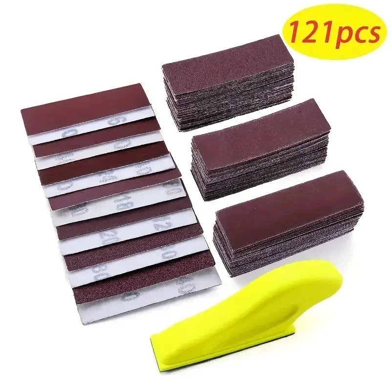 

For crafts, wood polishing and - Includes mini handle sander and 120 sheets of sandpaper 121Pcs Micro Sanding Tool Kit - Perfect