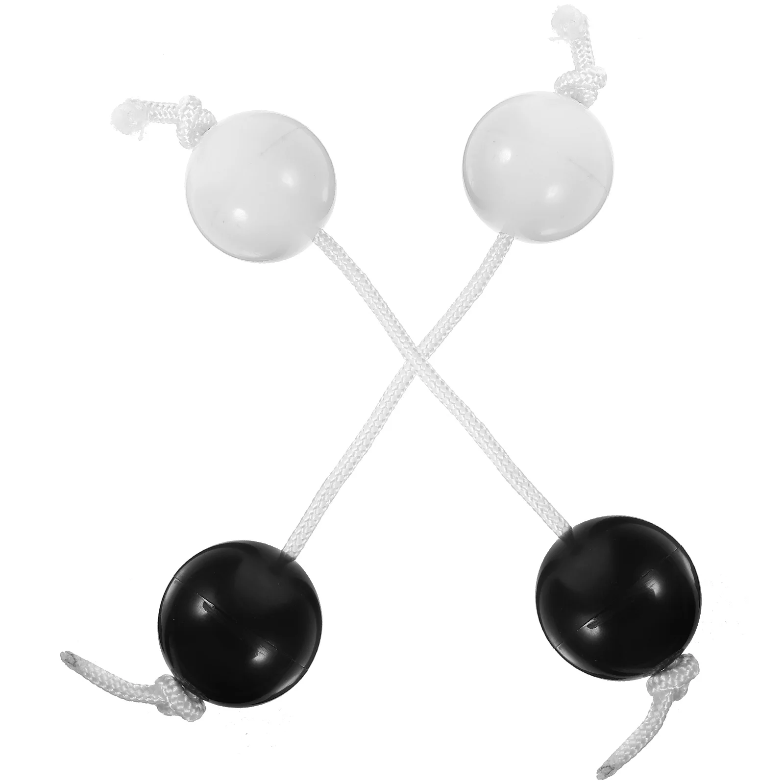 

2 Pcs Rhythm Ball Music Instrument Balls Musical African Double 2000X500X500CM White Shaking Child