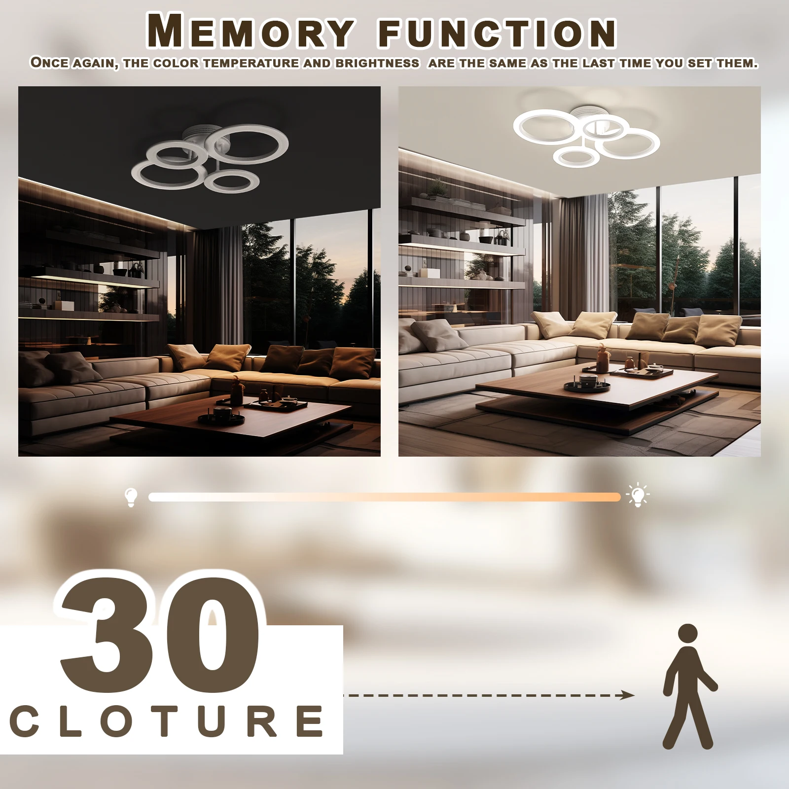 Lámpara de techo Led moderna, lámpara de techo, lámpara Led adecuada para dormitorios, salas de estar, cocina, comedor, decoración de iluminación