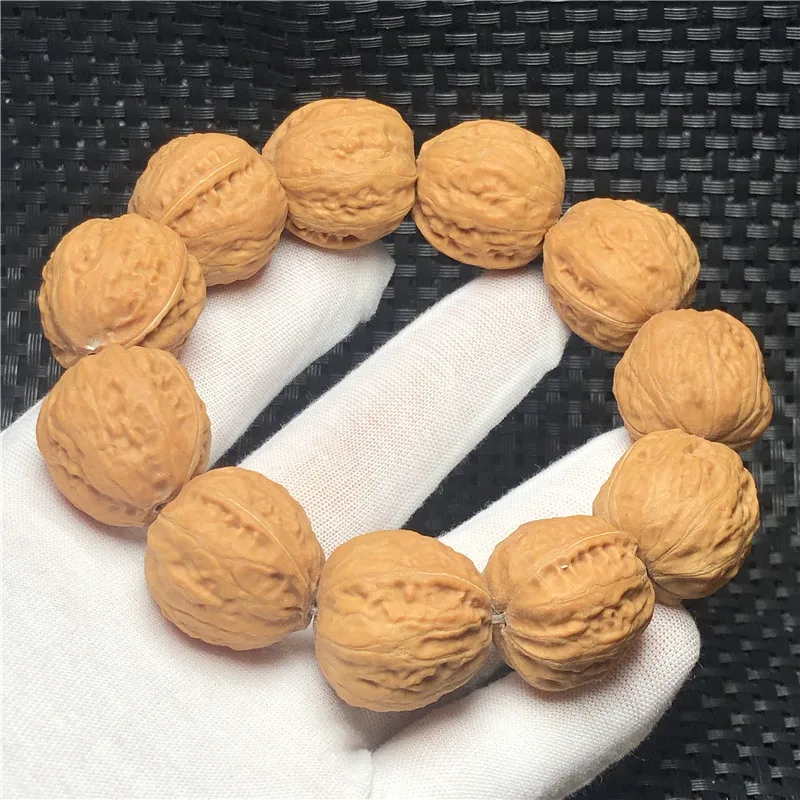 

Factory Direct Sales Primary Color Jingbaleng Mentougou Autumn Bracelet Walnut Collectables-Autograph Wild Small Pecan Yellow Le