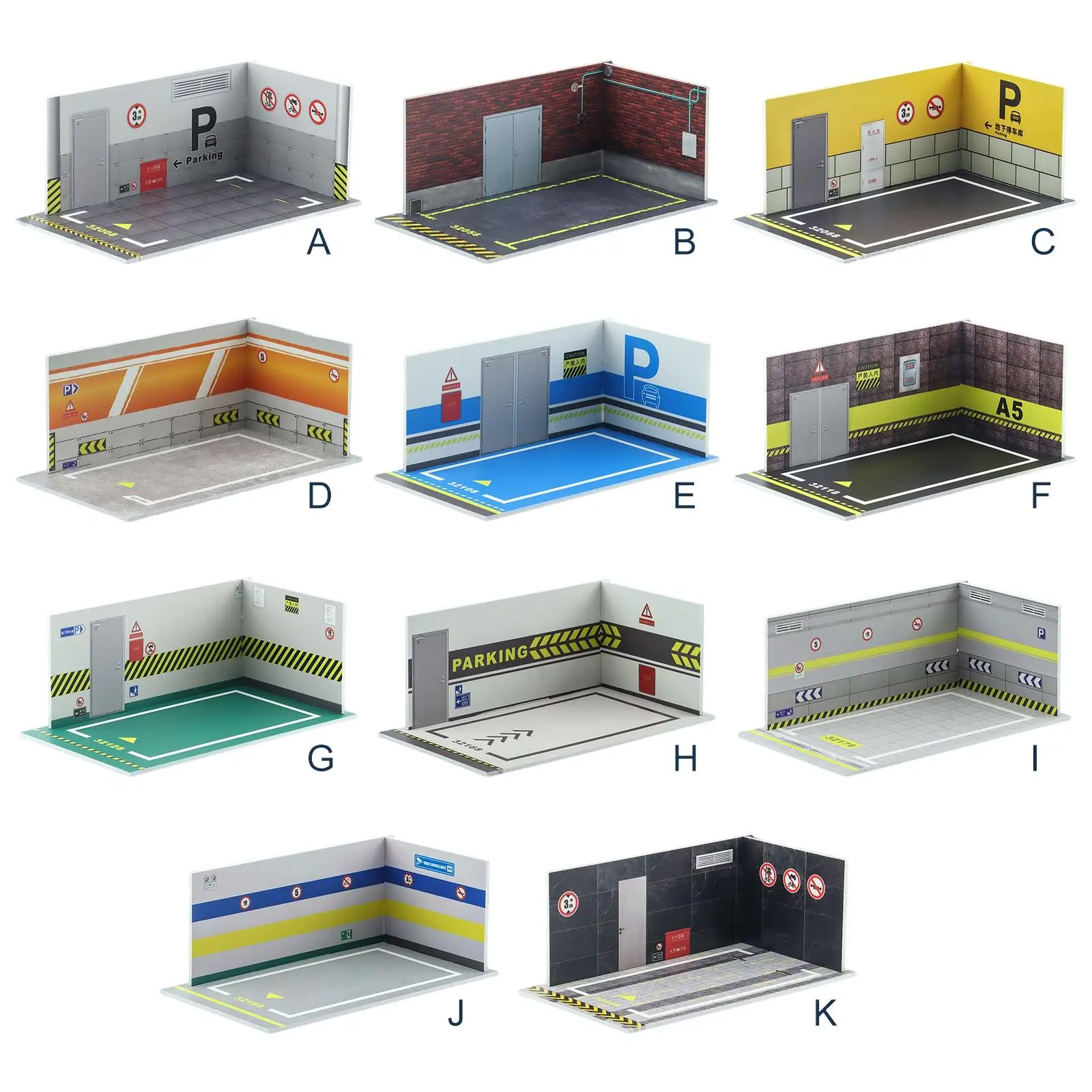 1/32 Parkeerplaats Modelauto Diecast Garage voor Diecast Car Model Layout