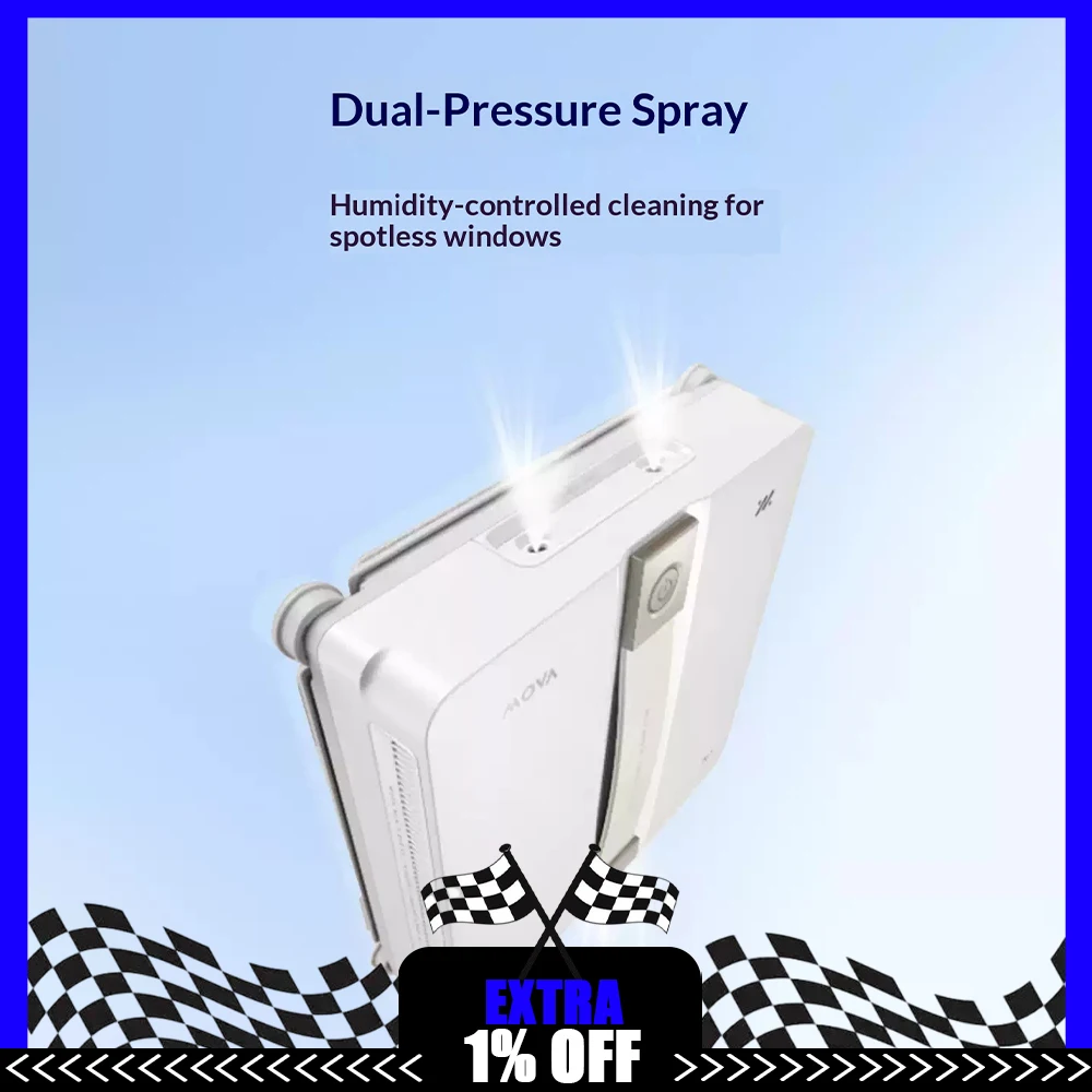 MOVA N1 Thin automatic window cleaning robot high-rise water spraying intelligent window cleaning artifact Gifts
