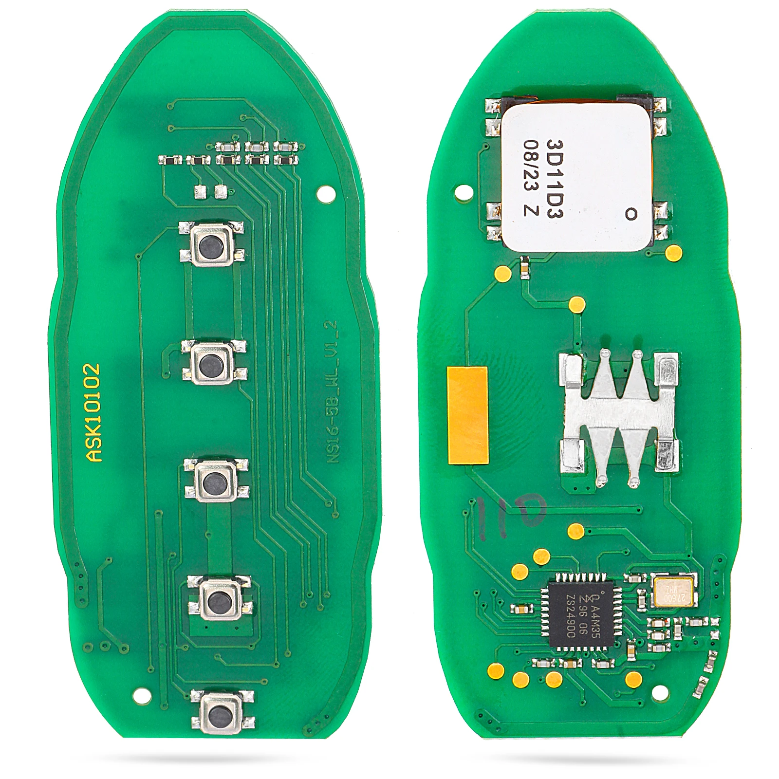 KEYECU Cont# S180144110, FCC ID: KR5S180144106 Smart Remote Car Key Fob 5 Button 433.92MHz ID47 for Nissan Rogue 2017 2018