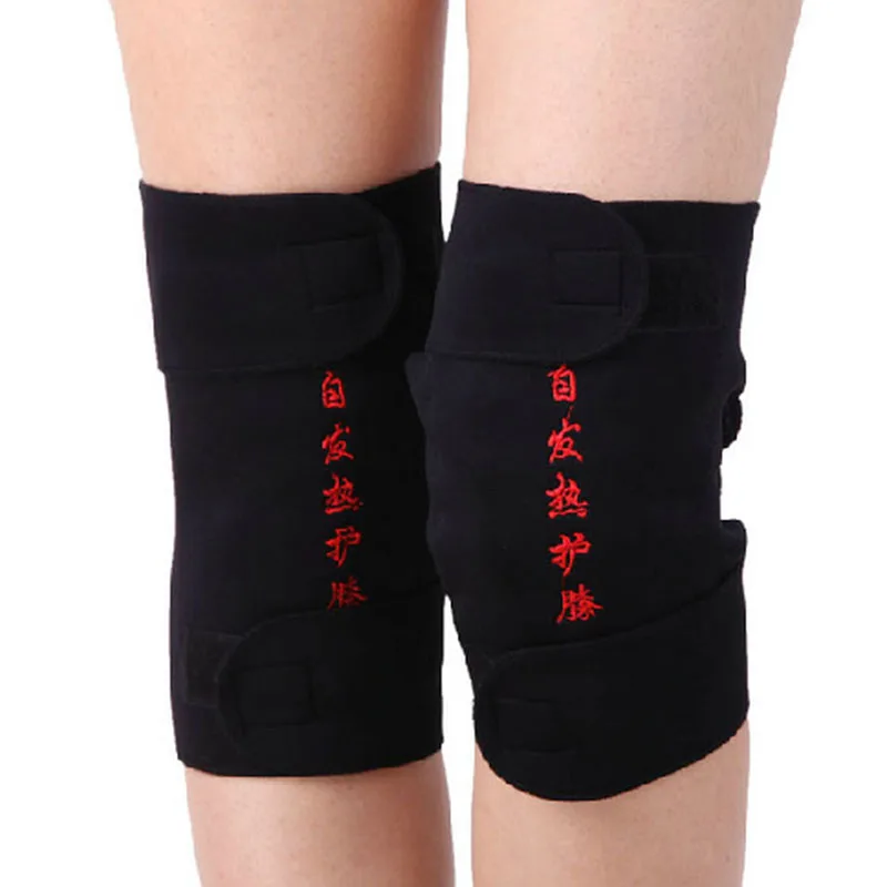 1 Pair Tourmaline Health Care Magnetic Self-heating Knee Pads Fitness Sports Knee Support