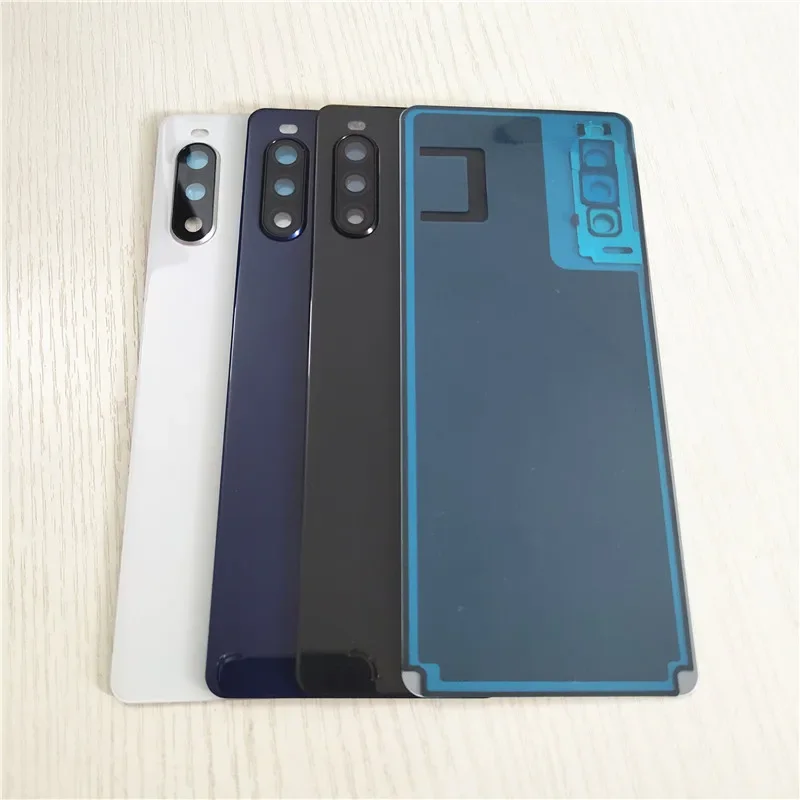 Back Cover For Sony Xperia 10 II XQ-AU51 AU52 Housing Battery Door Repair Phone Replace Rear Case   Camera Lens