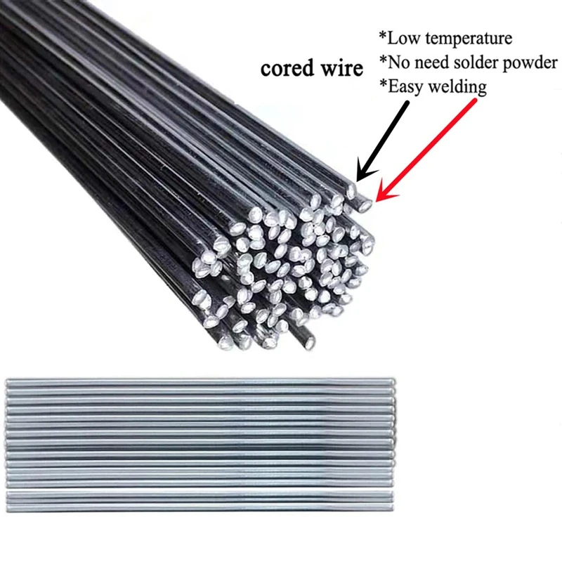 AC88 Aluminum Brazing Rods 100Pcs 2.0mmx50cm Low Melt Welding Sticks No Flux Required for Aluminum Repair Welding Supplies
