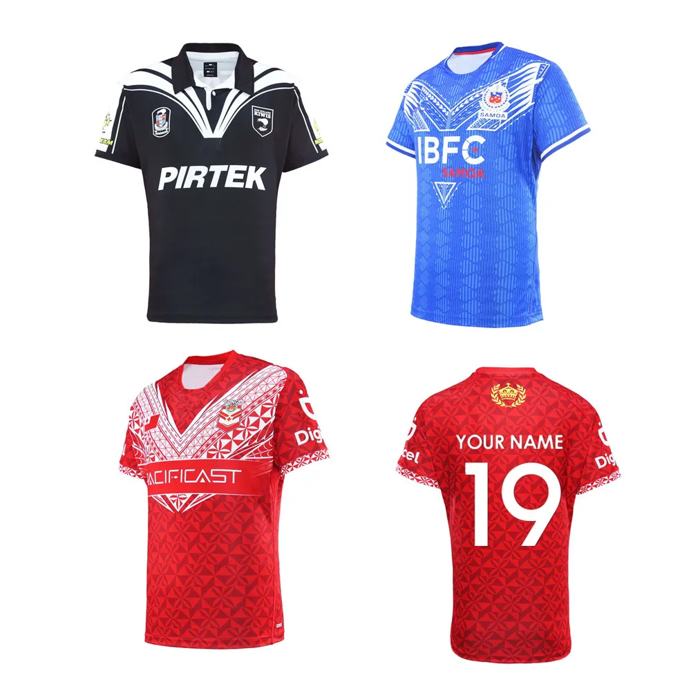 kiwis tonga samoa 2025 rugby jersey T-shirt New style rugby shirt BIG SIZE S-5XL