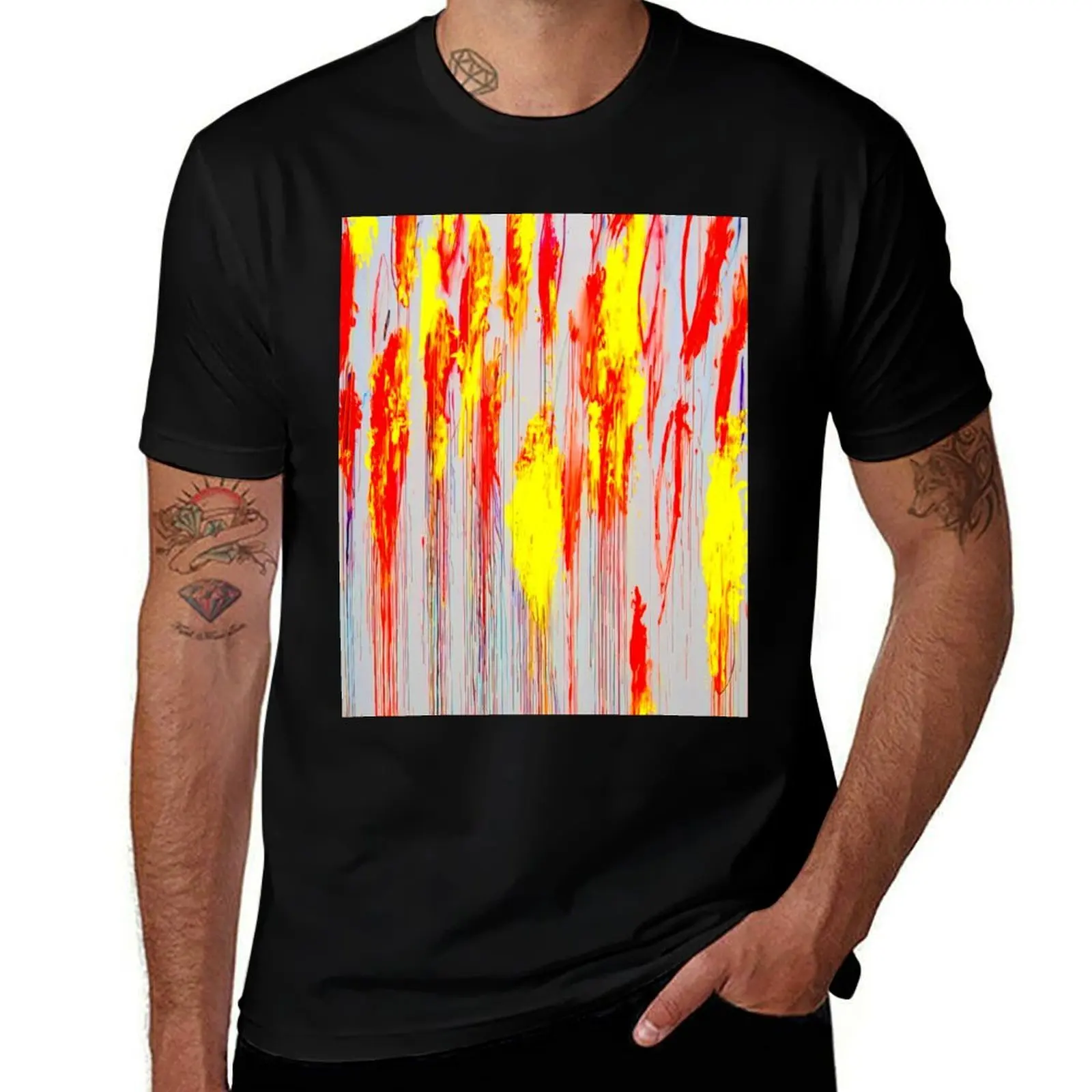 

Artwork by Cy Twombly T-Shirt summer clothes quick drying korean fashion Anime t-shirt mens graphic t-shirts hip hop