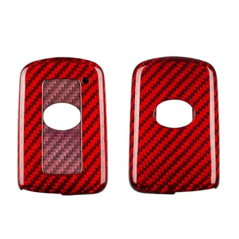 A + ألياف الكربون سيارة مفتاح فوب غطاء حقيبة لتويوتا RAV4 كامري أفالون هايلاندر #6