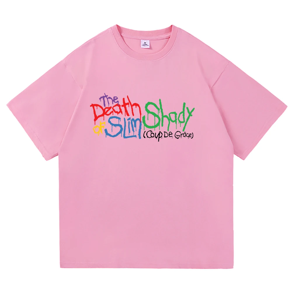 ايمينيم موت سليم شادي عصر النهضة تي شيرت الرجال/النساء Harajuku الهيب هوب التي شيرت للجنسين عالية الجودة القطن تي شيرت بلايز
