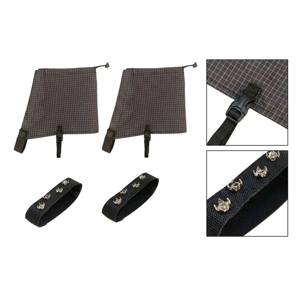 Two Gaiters and Two Ice Cleats in One Package for Comprehensive Winter Foot Protection on Snow and Ice Surfaces