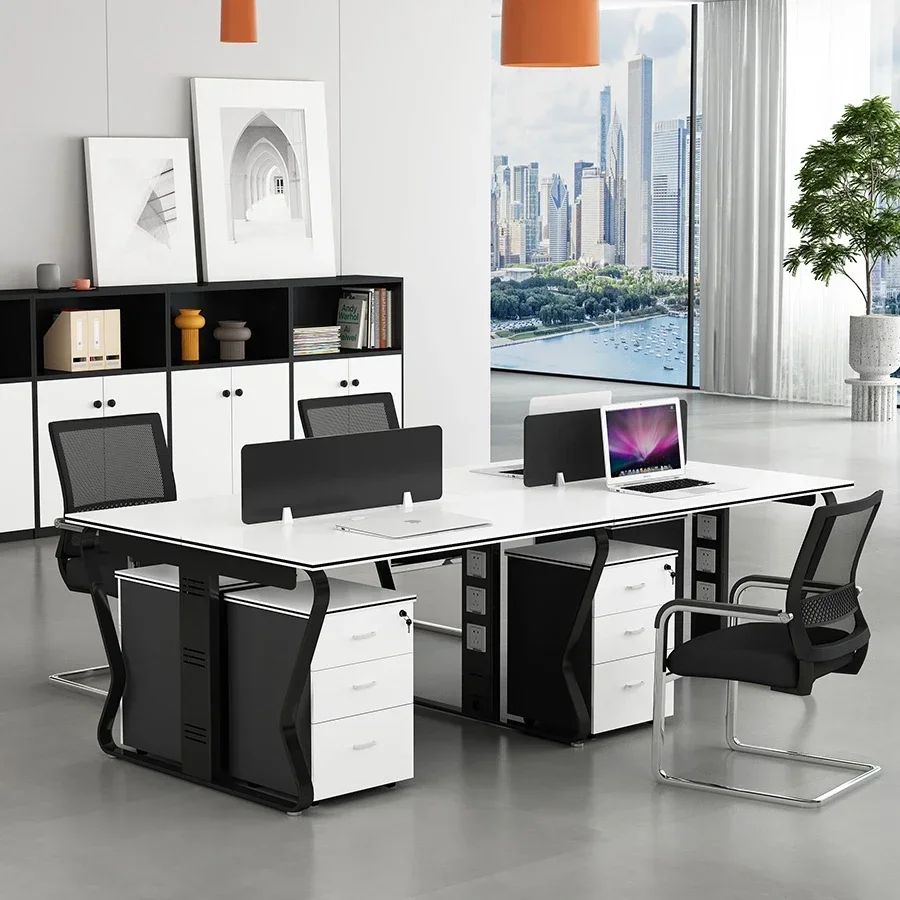 Office Furniture modular office table and chair set Staff desk Cubicle workstation office partition table Bureau de travail