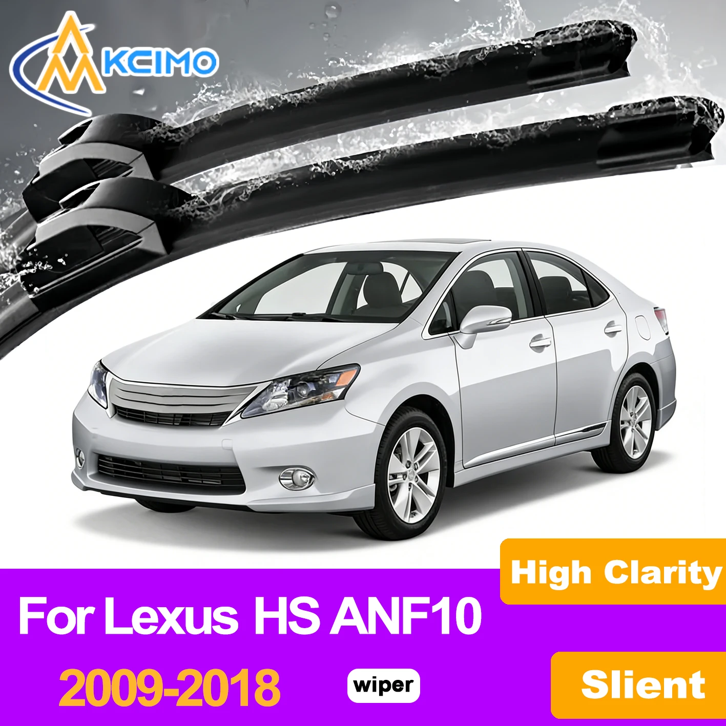 

Щетки стеклоочистителя KCIMO (2 шт.) для Lexus HS ANF10 2009-2018, премиум-качество, резиновые, обеспечивают четкую видимость в дождь и снегопад, автозапчасти
