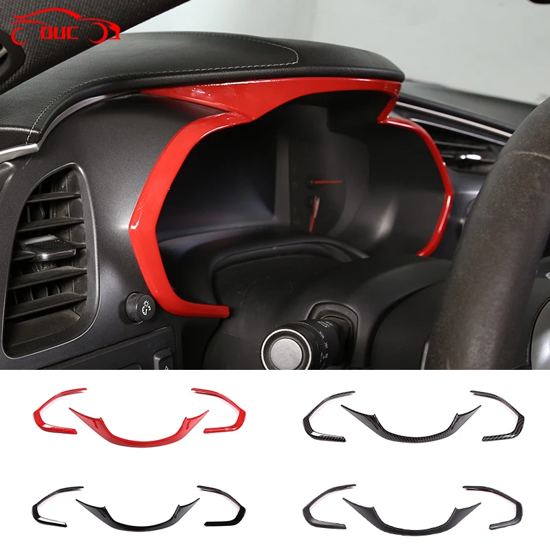 For Chevrolet Corvette C7 2014-2019 ABS Car Dashboard Display Meter Ring Speedometer Gauge Cover Trim Frame Interior Accessories