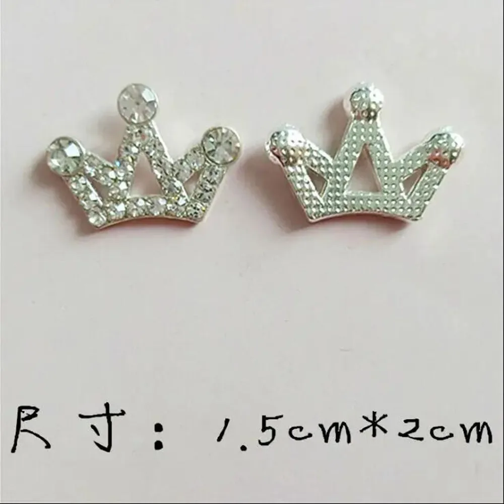 10pcs/lot Small Rhinestone crown embellishment ornament for DIY accessories craft suppliers