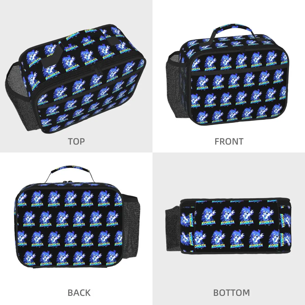 Lucky Star Anime Lucky Star Anime Insulated Lunch Bag for Women Children Portable Food Boxes Thermal Lunch Box Tote