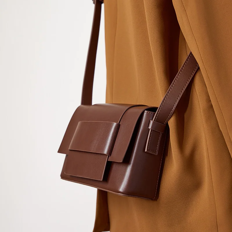 Genuine Leather Women's Bag 2025 New Weave Style Women Crossbody Bag Fashion High Quality Cowhide Shoulder Bags Holiday Gifts image 2