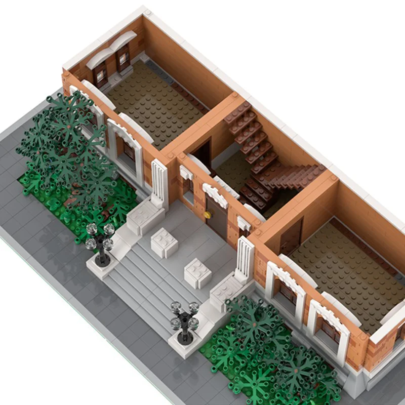 MOC-100578: Kloktorenmodel, 3104-delig, compatibel met modulaire bouwstijl