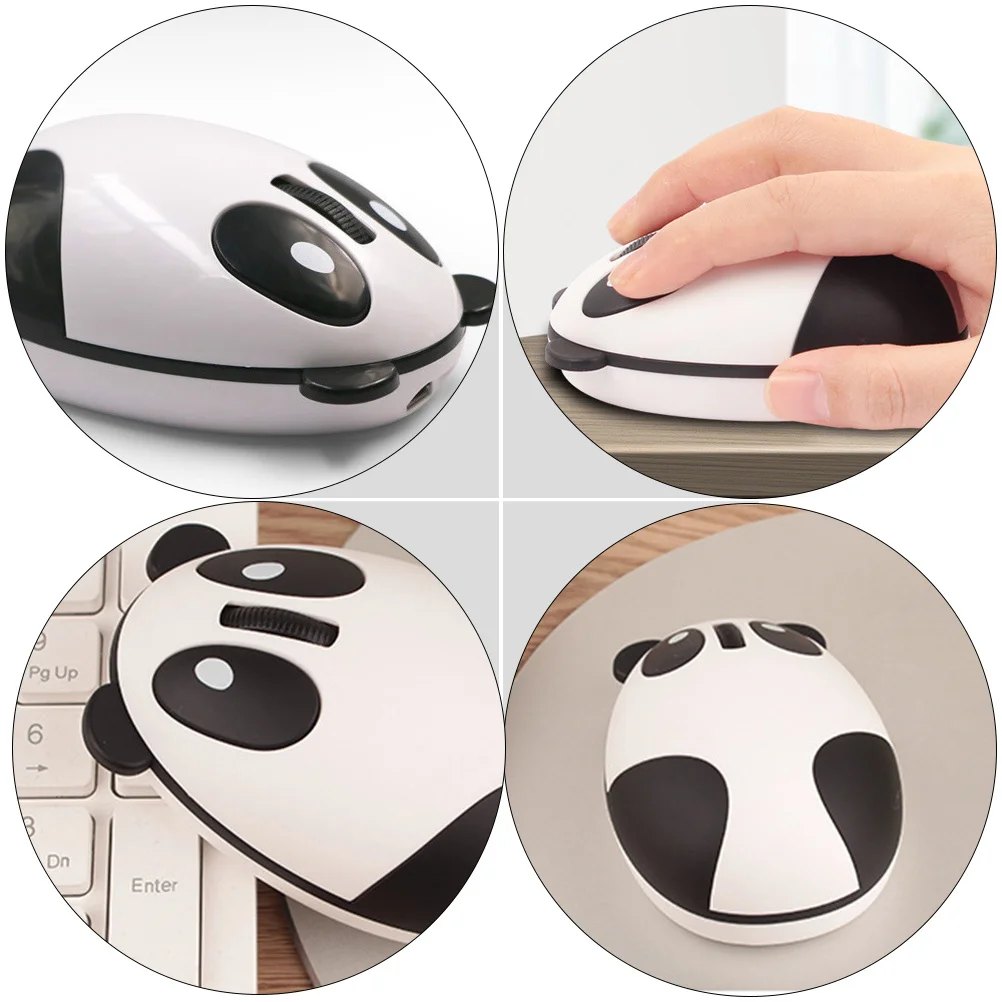 

1Pcs Wireless Panda Mouse USB Ergonomic Cartoon Design Silent Game Office Computer Mouse Lightweight Practical