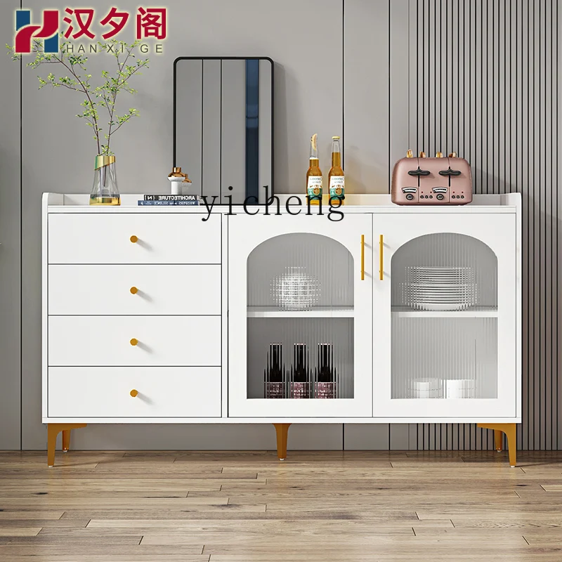 

XL rock slab dining side cabinet narrow thin cabinet 40cm modern simple guest restaurant multi-functional locker