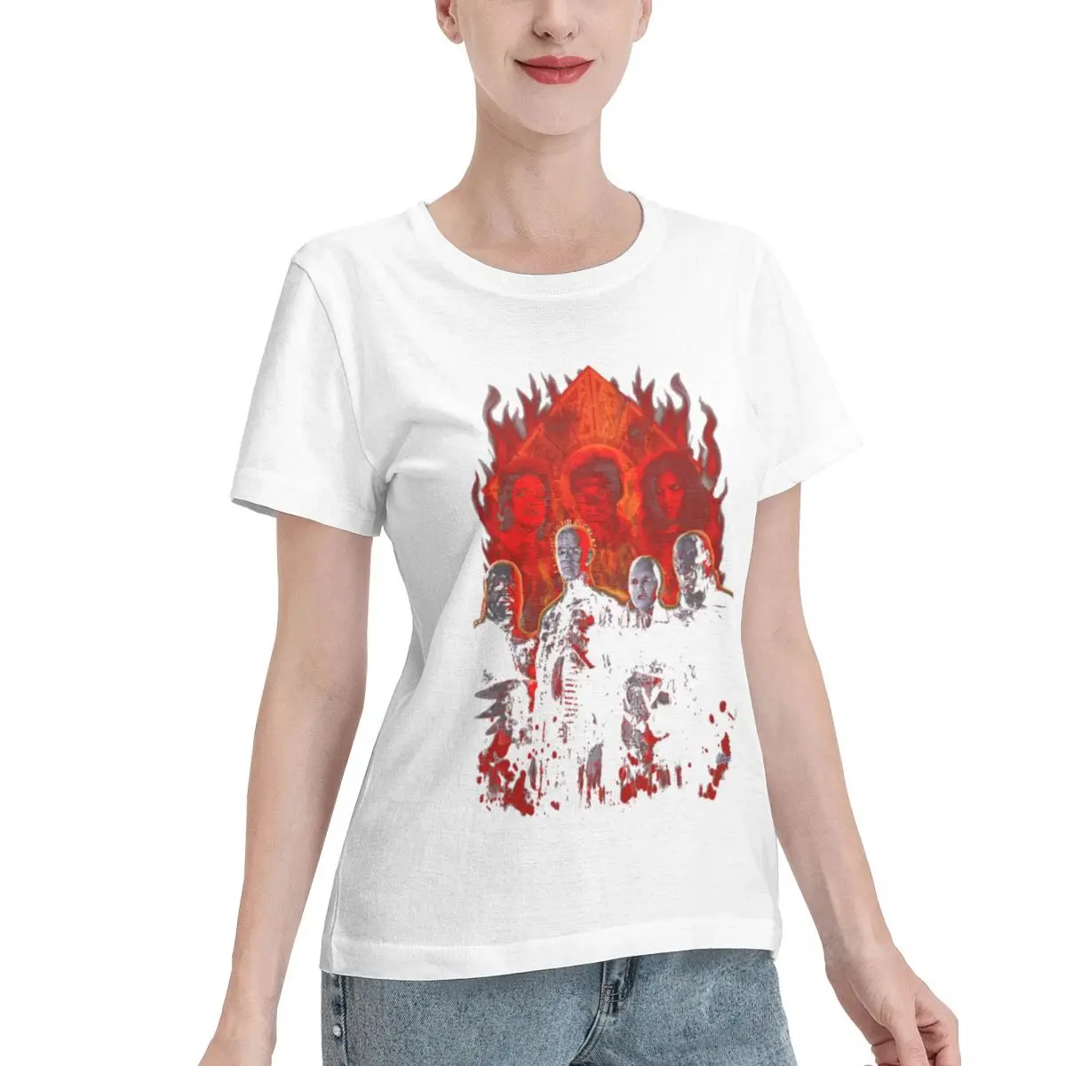 Wardrobe Filler Cenobites Pinhead Women's T-shirt Grunge Ladies Tee