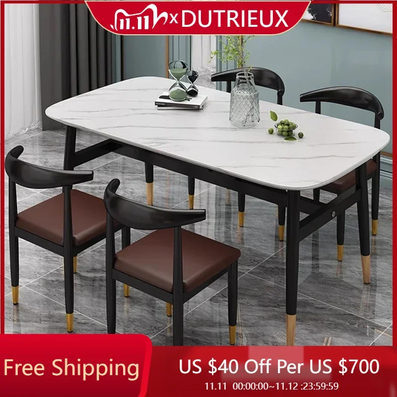 

Luxury Nordic Dining Table Space Saving Modern Coffee Lounge Picnic Minimalism Dining Table High Mesa Living Room Furniture