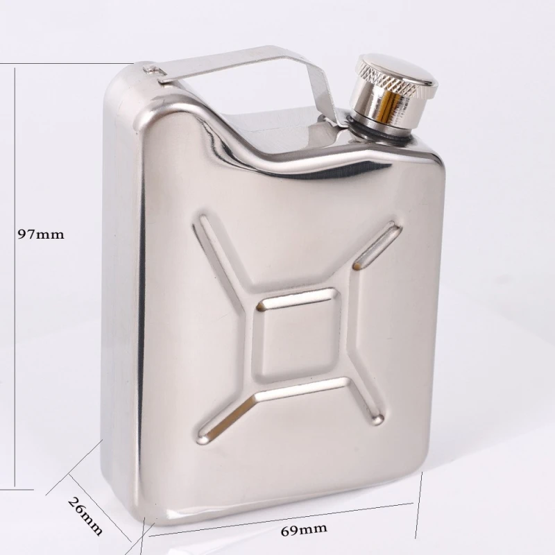 New 5oz Drink Bottle Hip Flask Stainless Steel Funnel Liquor Funnel Wedding Party Bar Liquor Whisky Bottle Drinkware Alcohol Cap