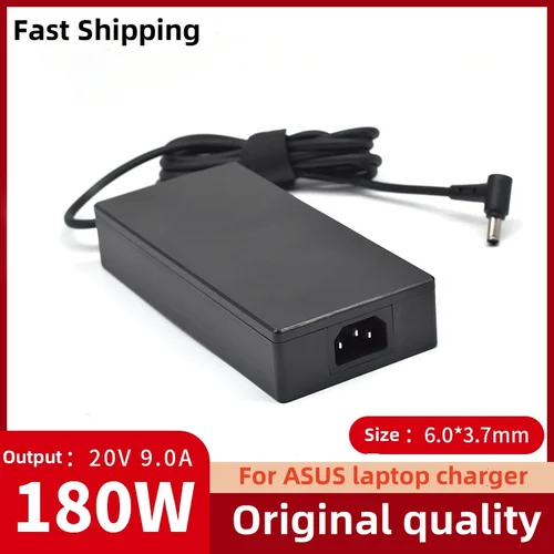 20V 9A 180W 6,0*3,7 MM cargador ADP-180TB H adaptador de CA para ordenador portátil para Asus ROG Zephyrus G14 G15 GA401IV GA502DU TUF505DU FX506L A17