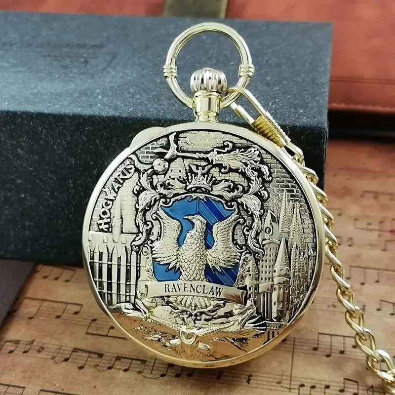 

Hot Anime Eagle Quartz Necklace Music Box Pocket Watches
