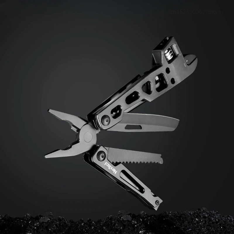 Xiaomi NexTool 9 In 1 Multi-Function Wrench Knife Folding Tools Multi-Purpose Pliers Wood Saw Slotted Screwdriver Portable Home