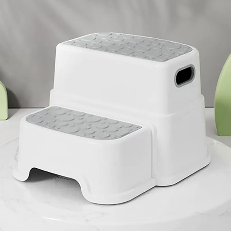 2 Step Stool For Kids AntiSlip Potty Steps For Toddler Multi-Function Toilet Stool Toddler Ladder For Bathroom Bedroom Kitchen