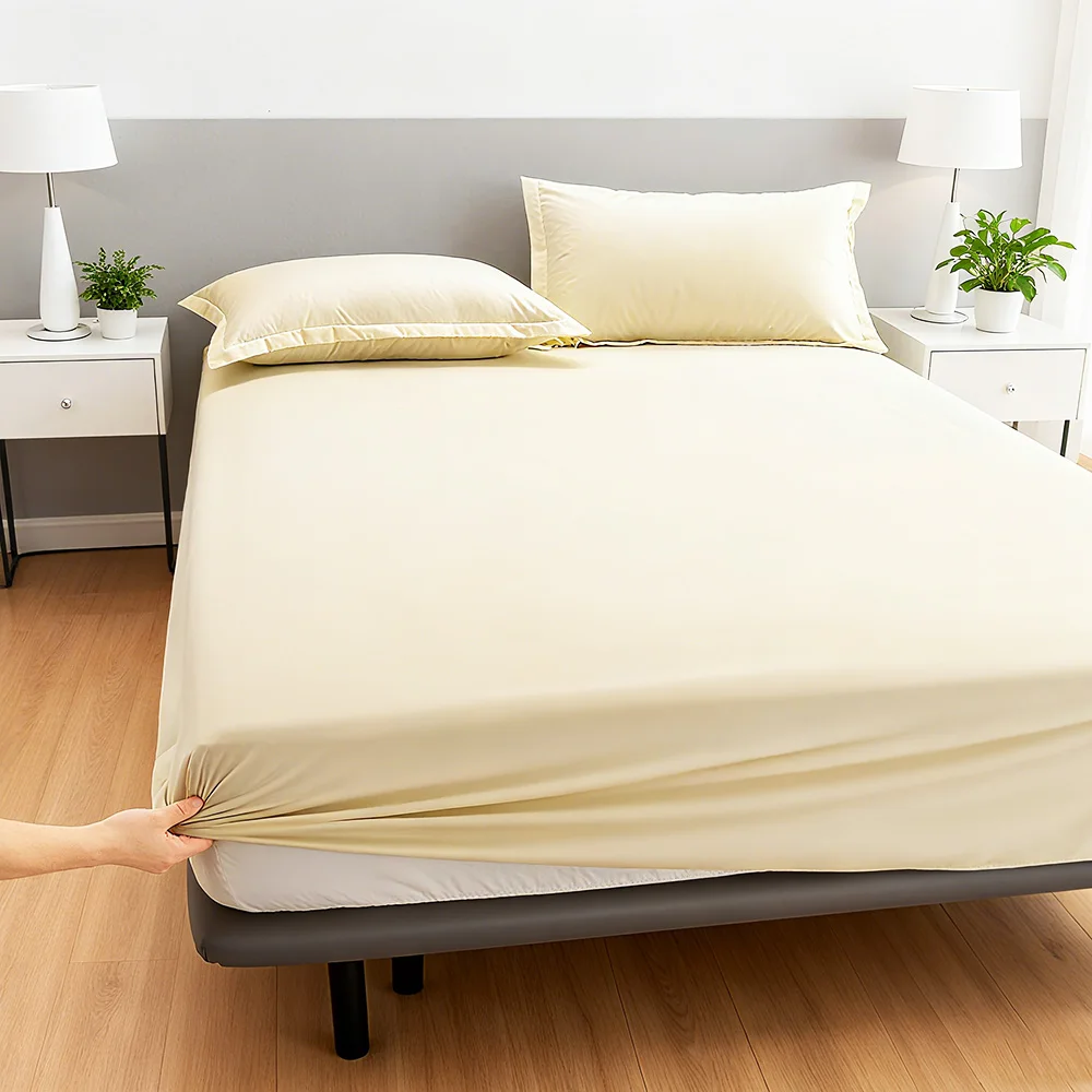 

Bed Sheets Set Home Elastic Bedding Sets King Size Korean Elegant Style 1PCS Bed Sheet