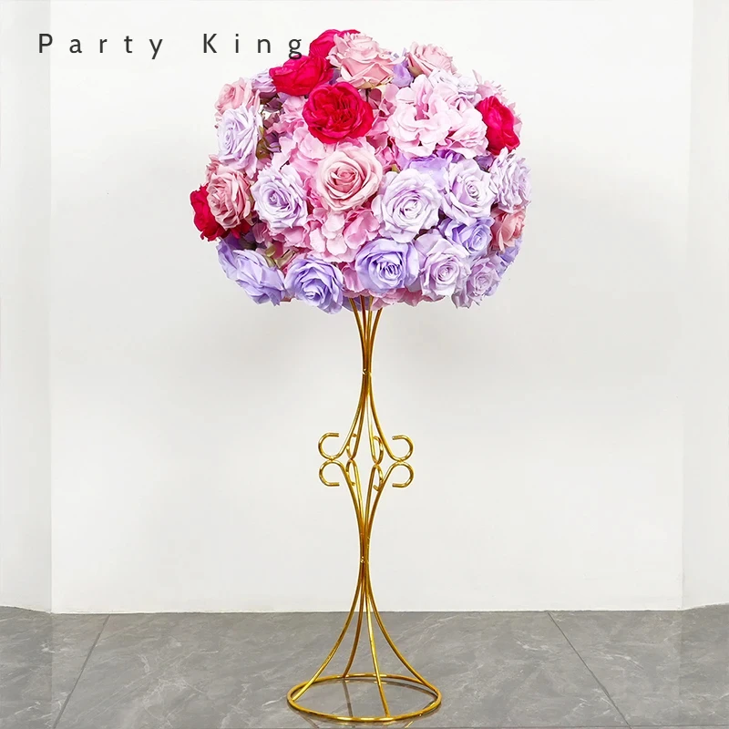 

Custom Rose Ball Wedding Centerpieces Simulation Flower Arrangement Birthday Party Banquet Table Decor Window Prop