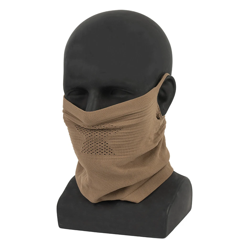 Tactical Protective Steel Mesh Face Mask Breathable Knit Neck Gaiter for Wargame Cosplay  Outdoor Combat Training Gear
