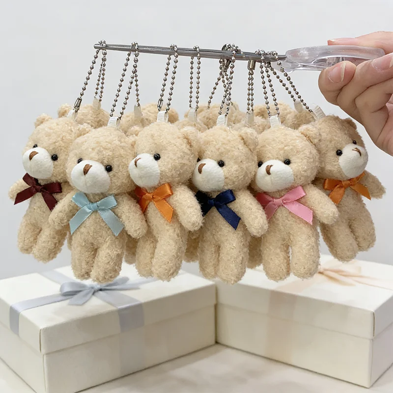 30/20/10 Stück Mini-Teddybären, kleine weiche Plüsch-Teddybären, Plüschbären in Großpackung für Geburtstagsfeier-Dekoration, Gastgeschenke, Taschenanhänger, Schlüsselanhänger – Detail 5