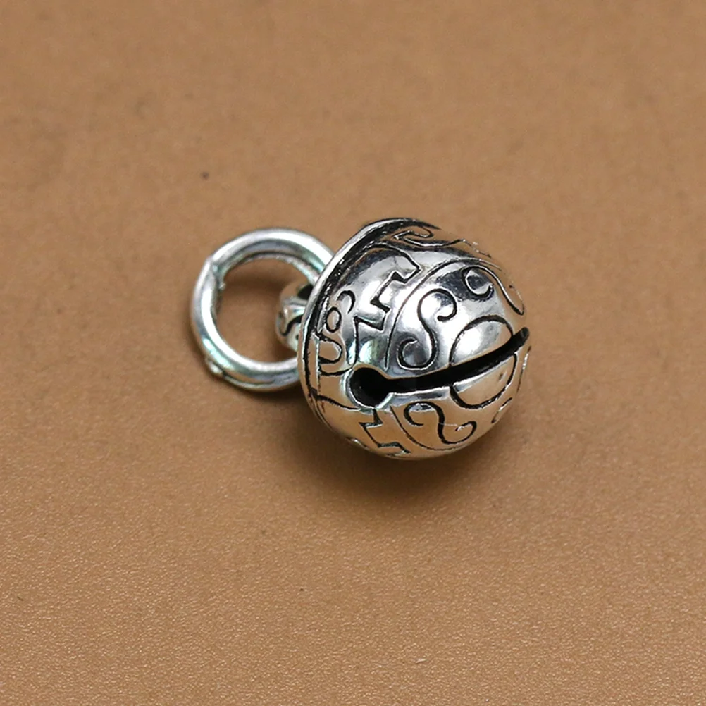 

10Pcs Alloy Bell Pendant Charms Durable Carved Design DIY Necklace Bracelet Jewelry Making Accessory Silver